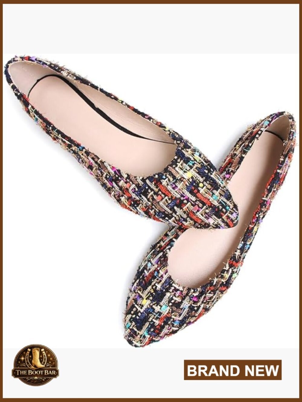 Women's Suede Pointed Toe Ballet Flats - Comfortable Slip-On Dressy Shoes